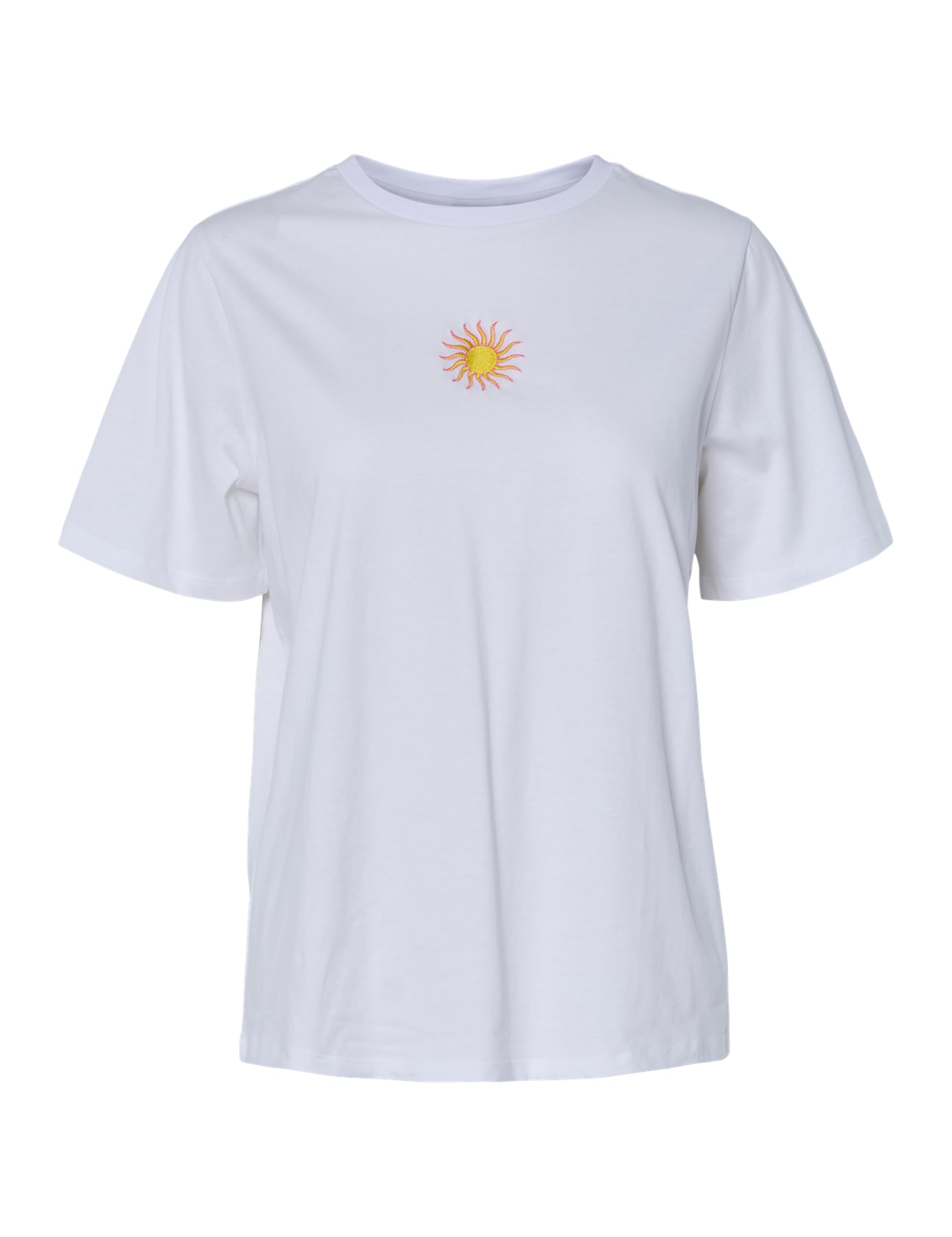 Pieces Pcjanda SS Embroidery t-shirt donna taglia L quotidiana