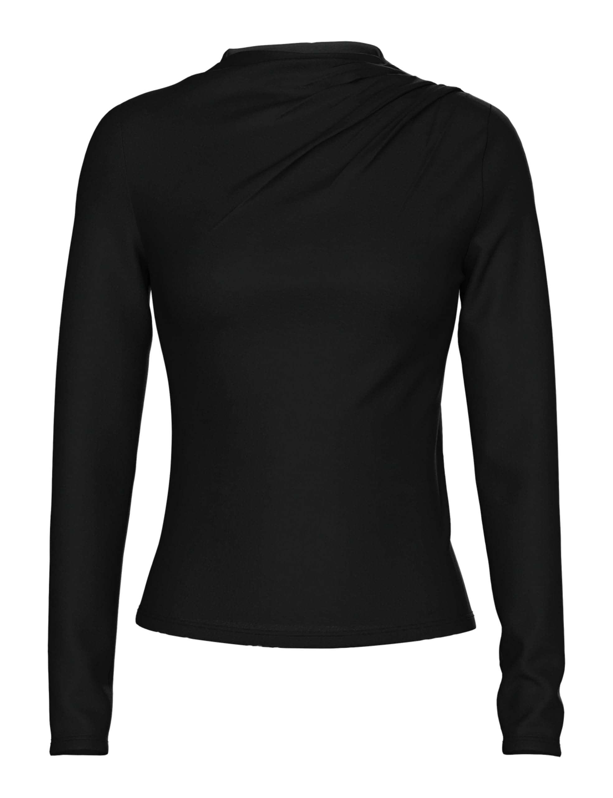 Pieces Pcmadison LS maglia drappeggiata manica lunga