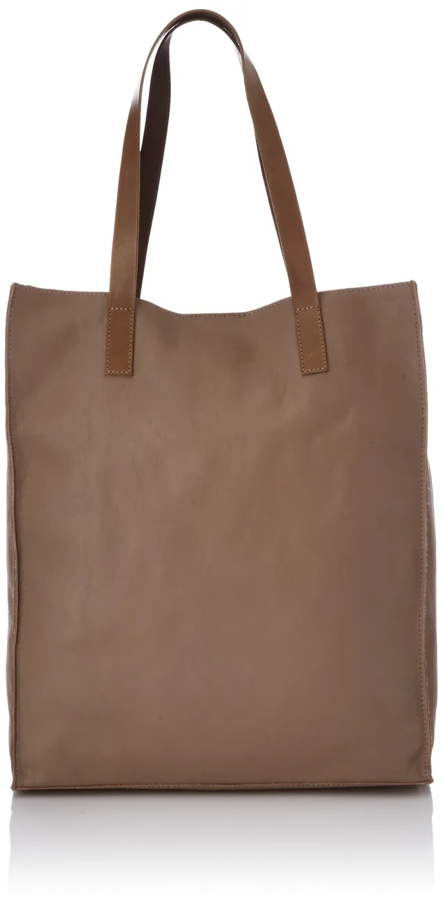 Pieces Filina Leather Net shopper donna pelle rete