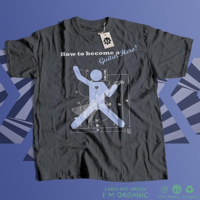 Matrix Music Store M4U Guitar Hero t-shirt cotone unisex