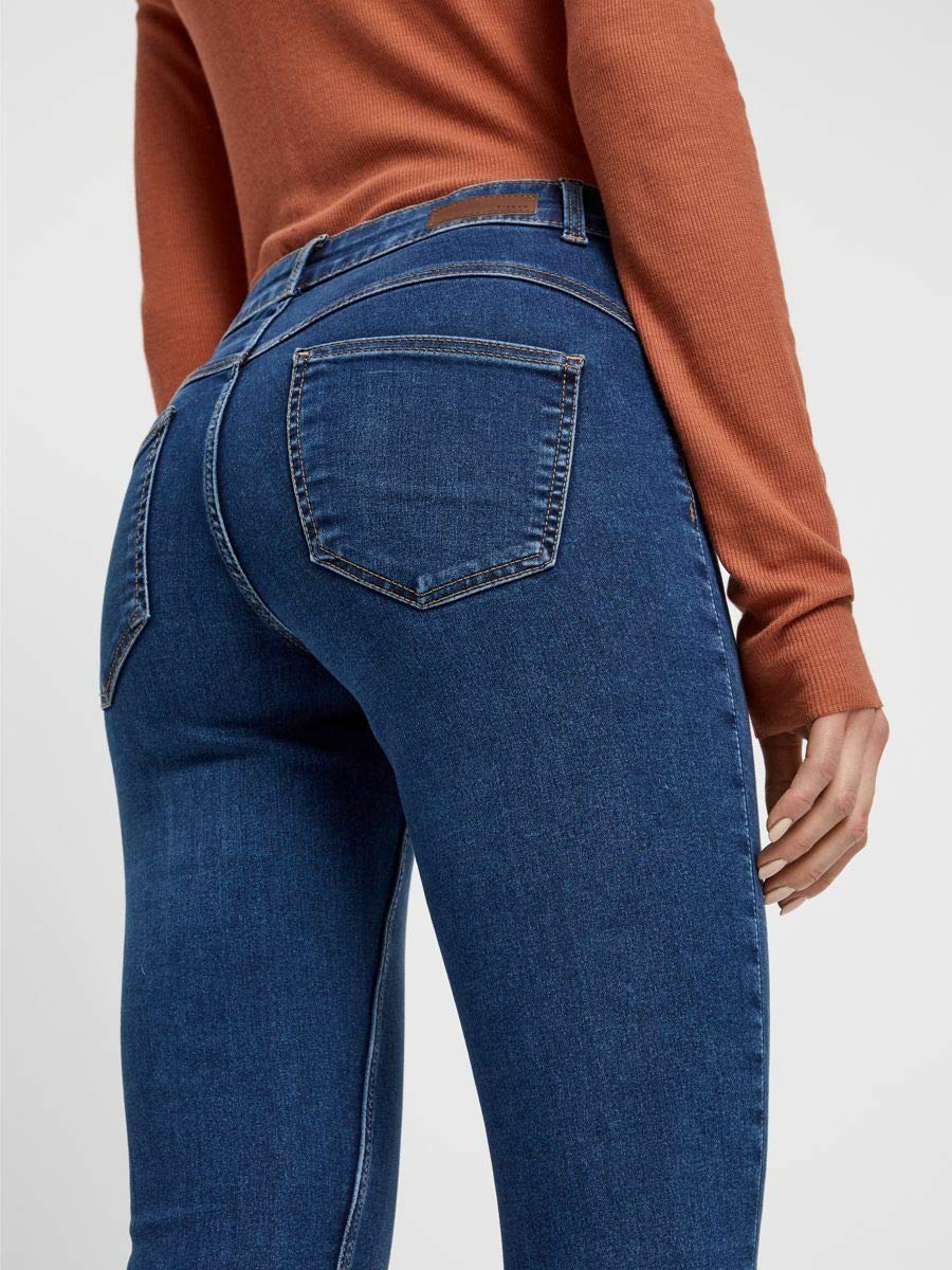Pieces Pcshape-up Sage MW Jegging jeans slim donna stretch