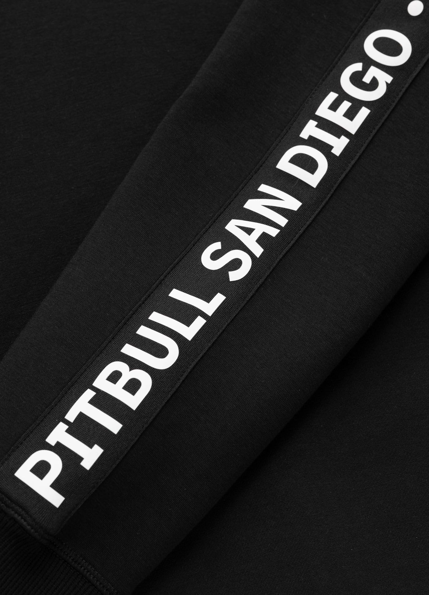 Pitbull Tape Explore Felpa Donna con Cappuccio Nera Cotone
