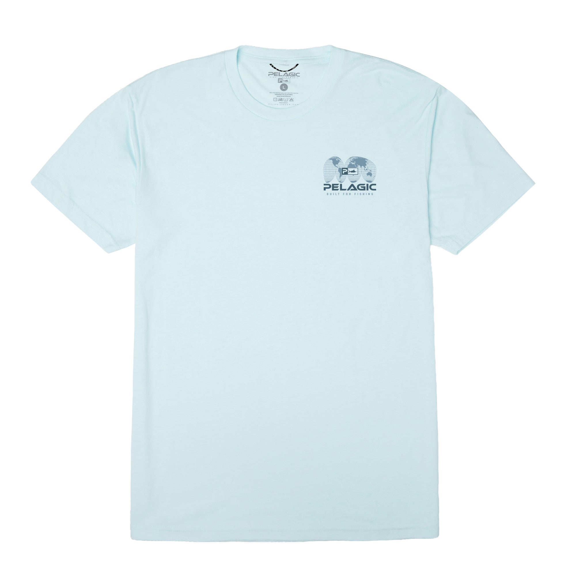 Pelagic Spliced t-shirt uomo azzurro mélange cotone
