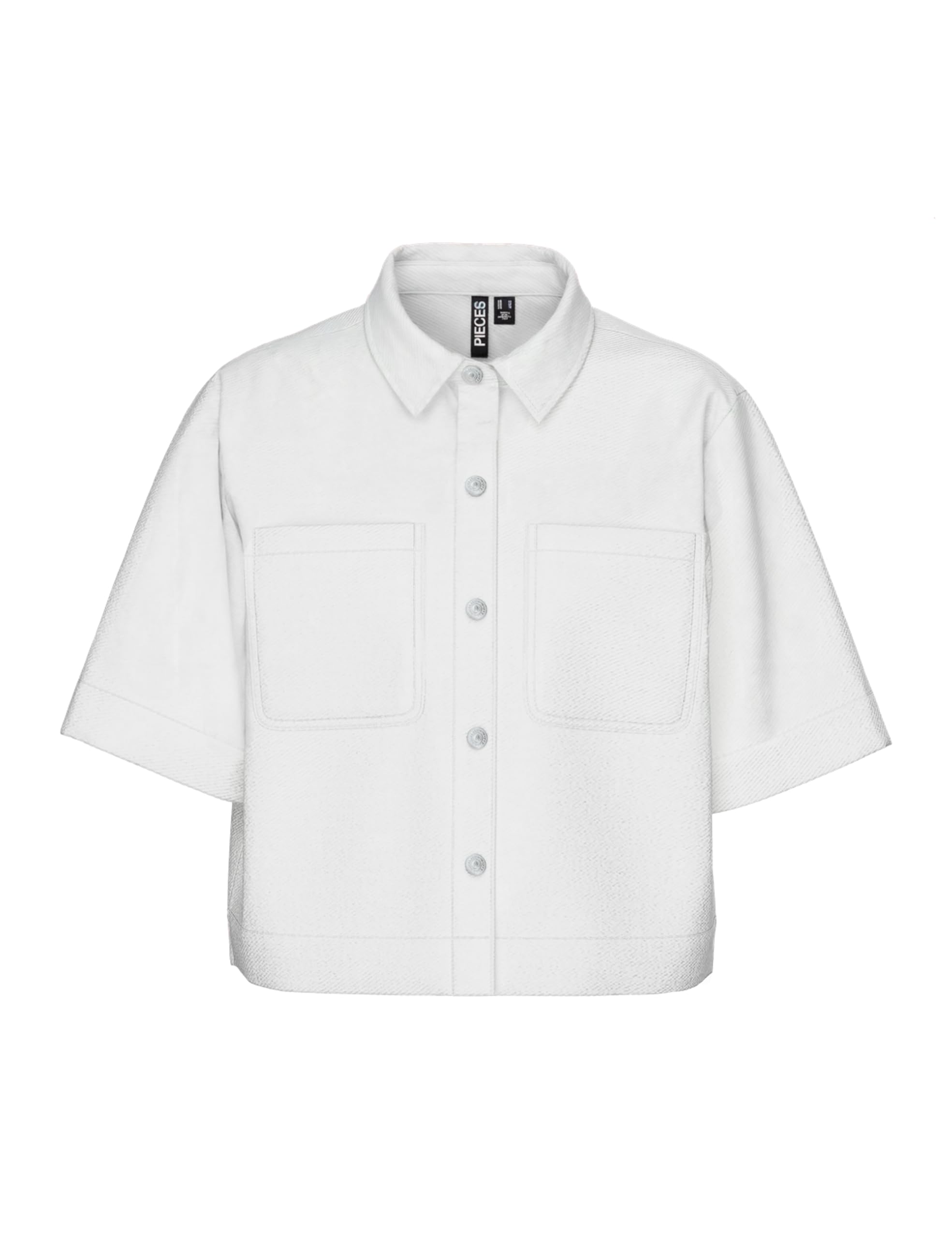 Pieces Pcsalume camicia donna maniche corte cotone