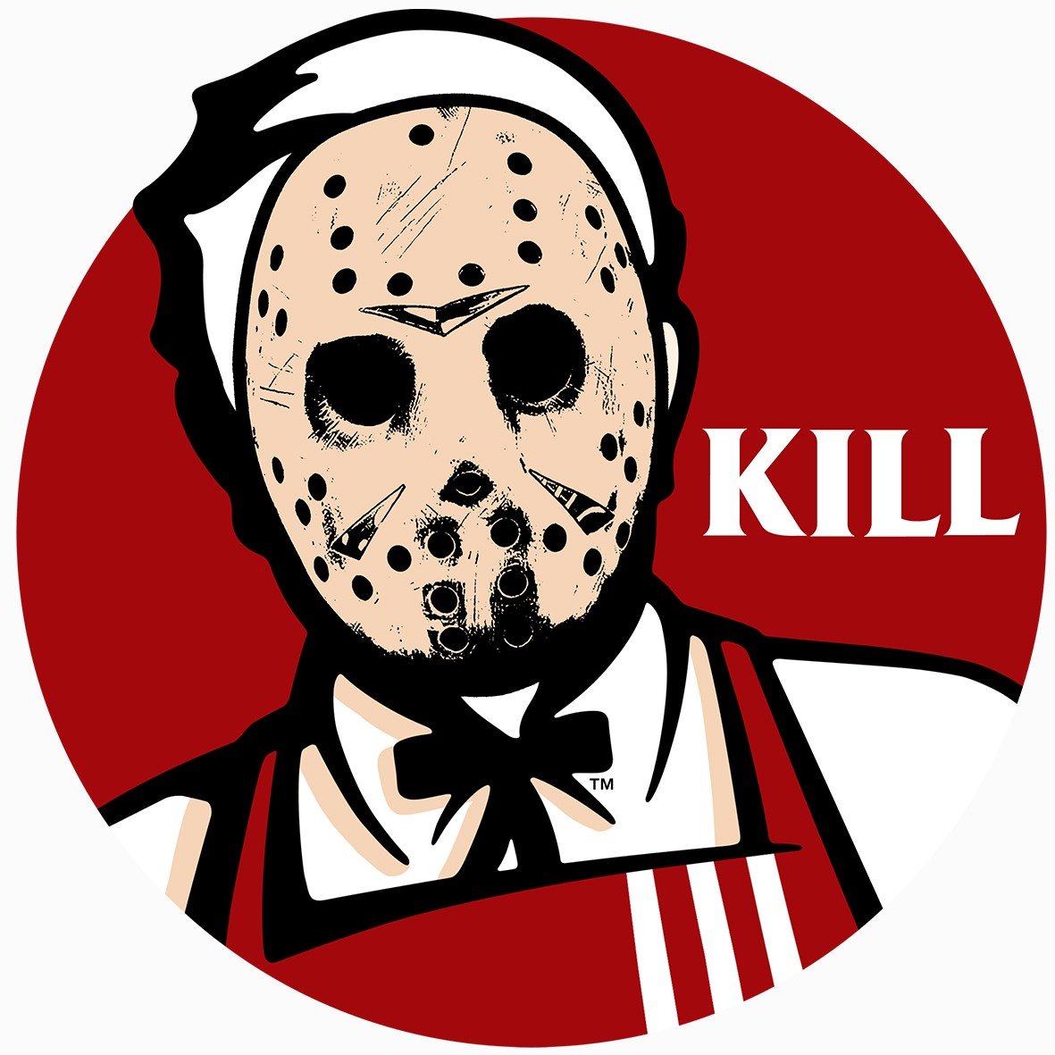 Kill KFC Jason t-shirt cotone unisex stampa horror