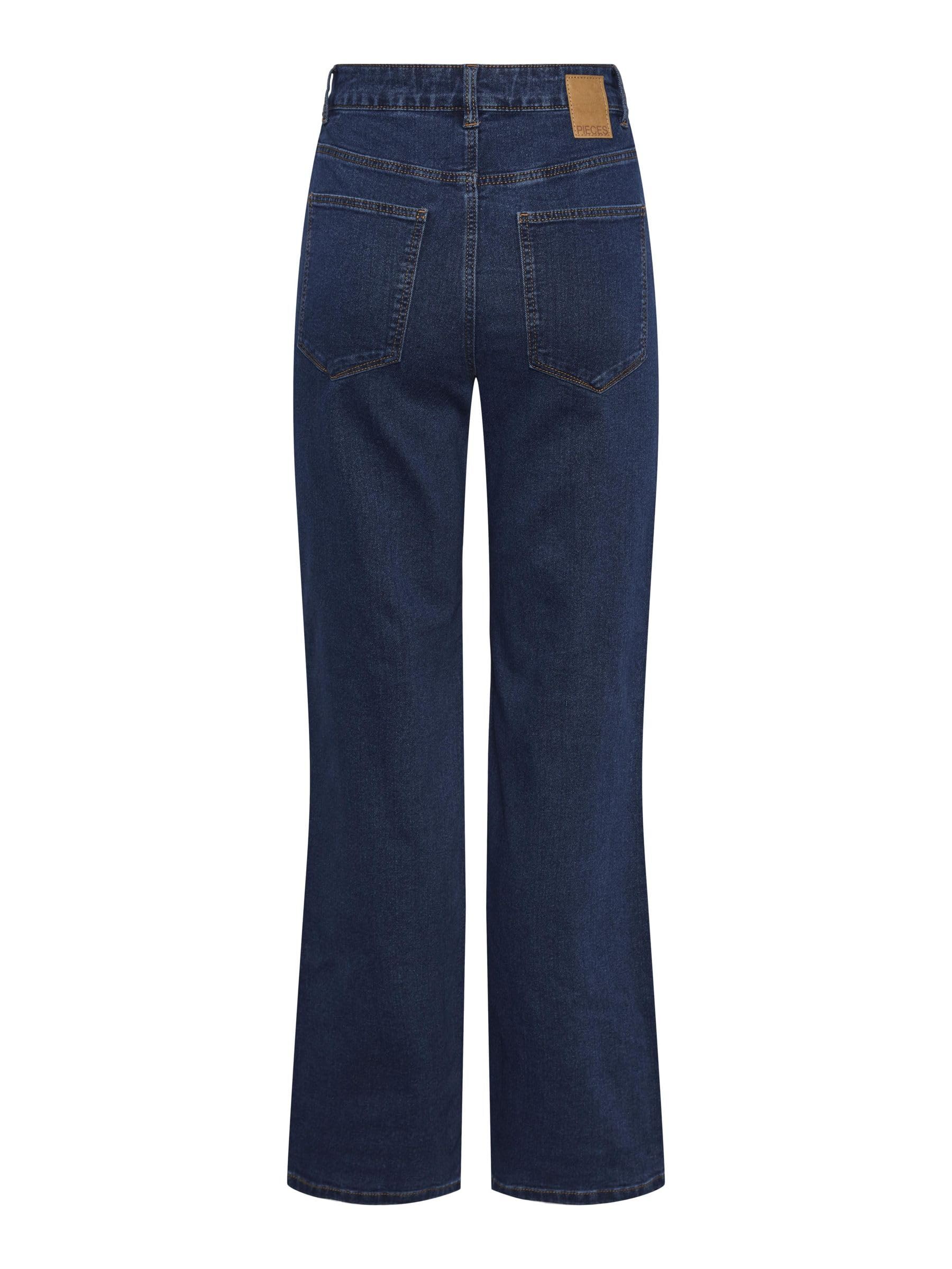 Pieces Pcpeggy HW Wide jeans donna XS gamba larga