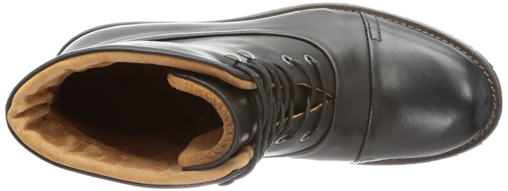 Pieces Senida Leather Boot scarpe barca donna nere