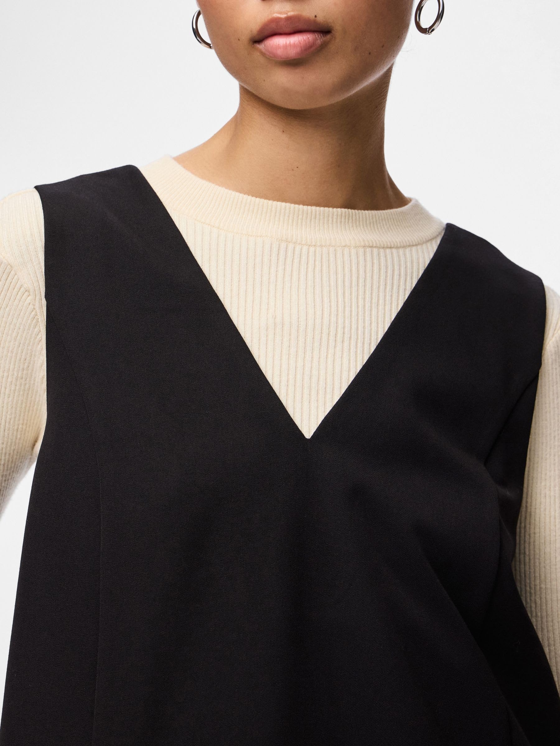 PIECES Pckamil SL Spencer Dress Noos Abito XS Smanicato