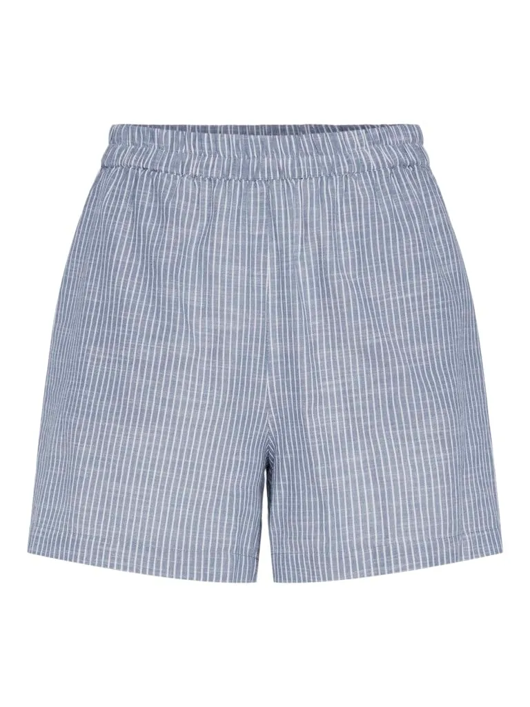 PIECES Pcapia HW Shorts Pantaloncini XS a righe blu