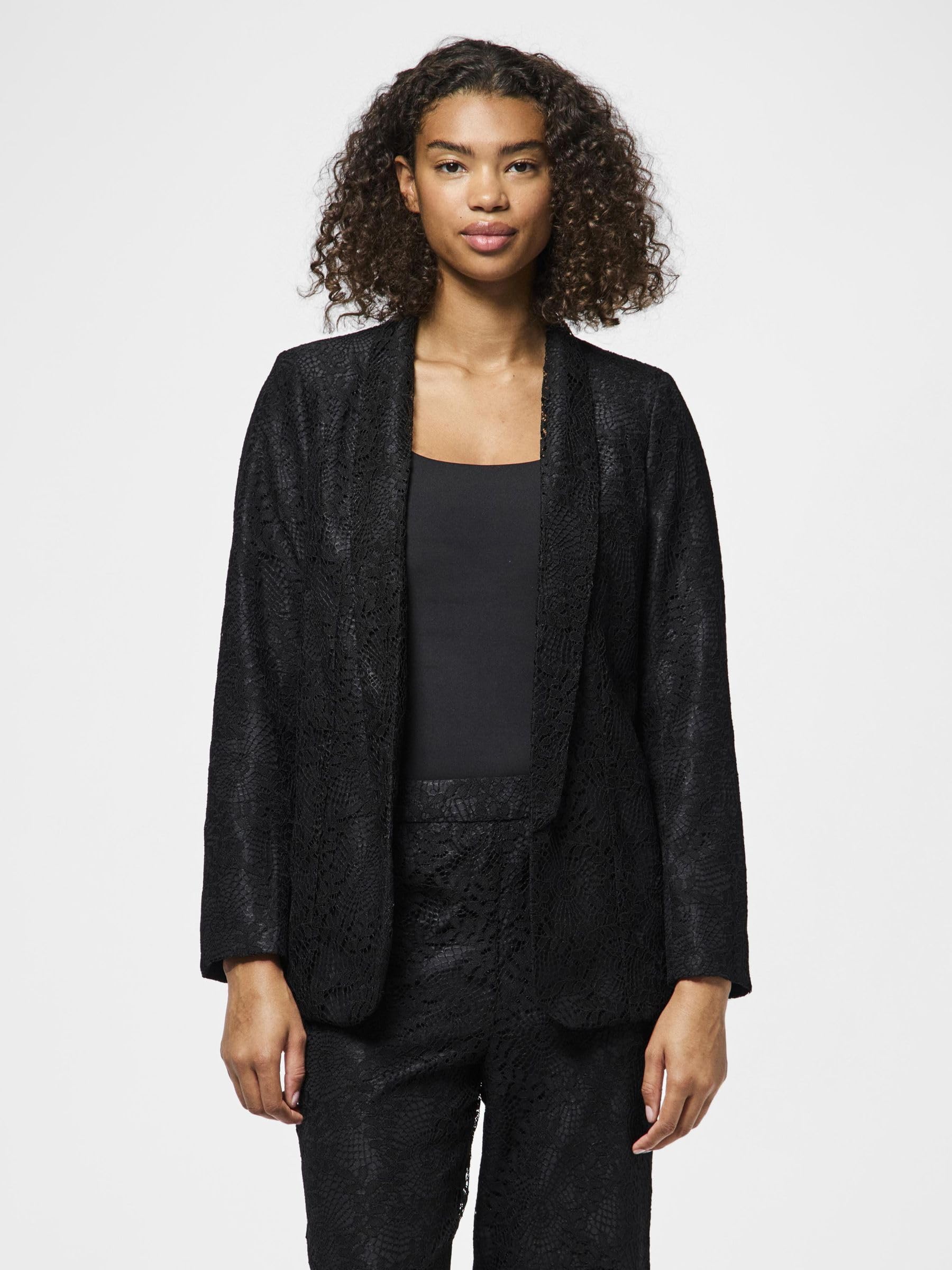 Pieces Pcbosulla Lace blazer donna pizzo uso quotidiano