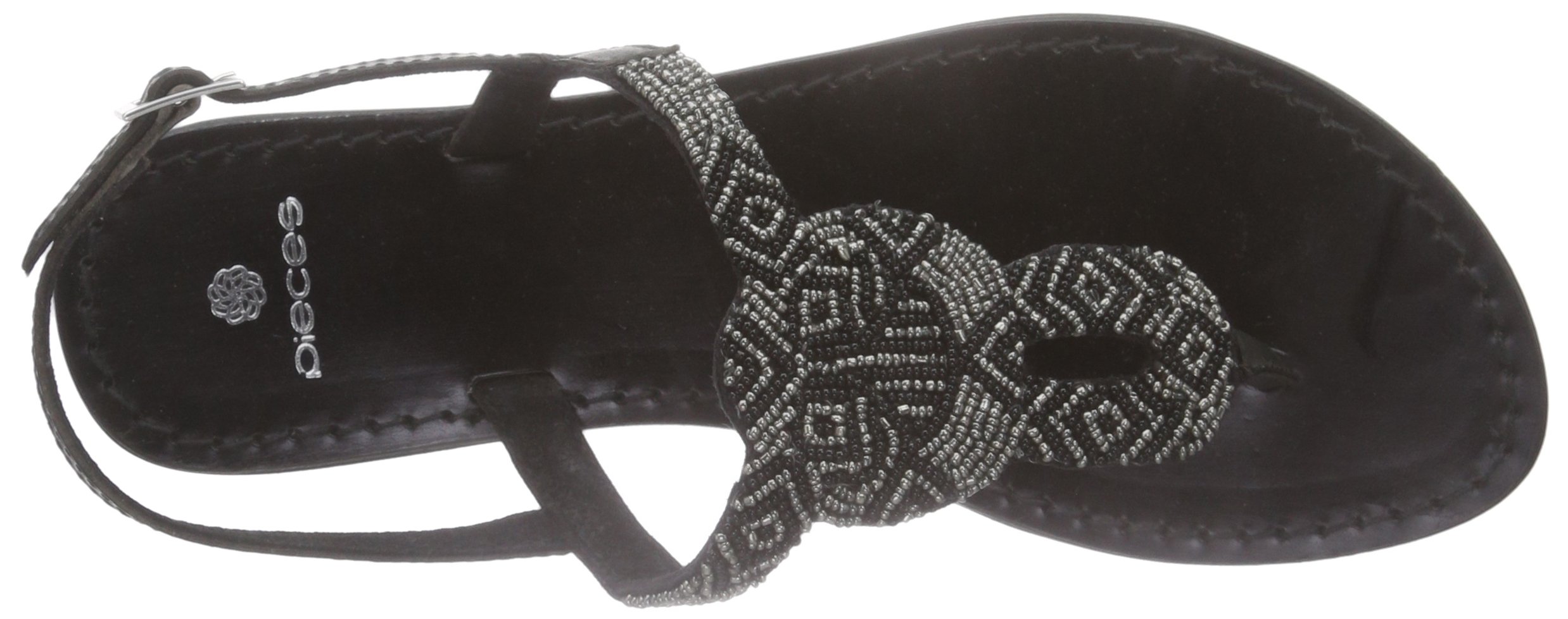 Pieces Carmen sandali donna pelle perline