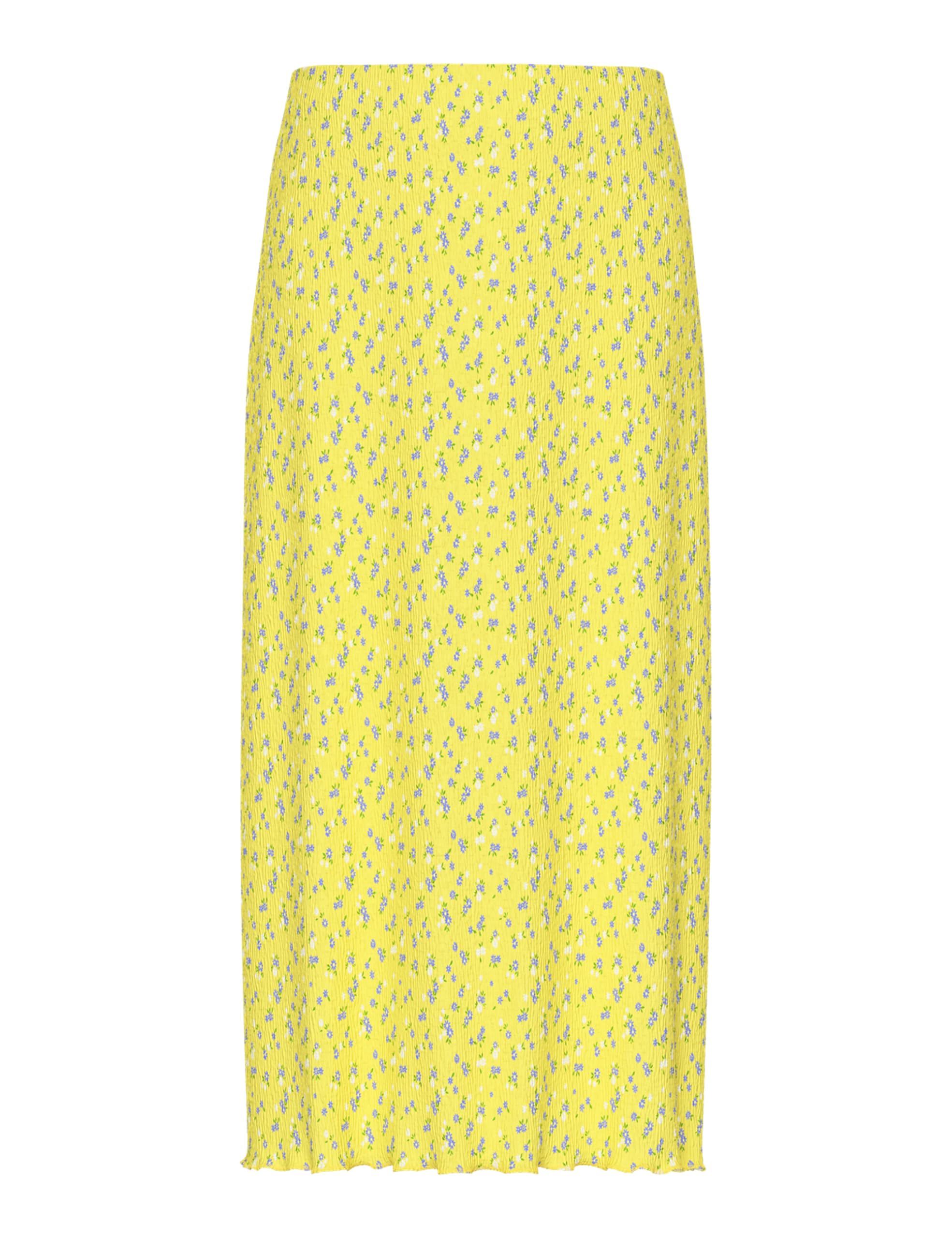 Pieces Pcflora HW Midi Skirt BC Gonna Donna XS Banana Pallido