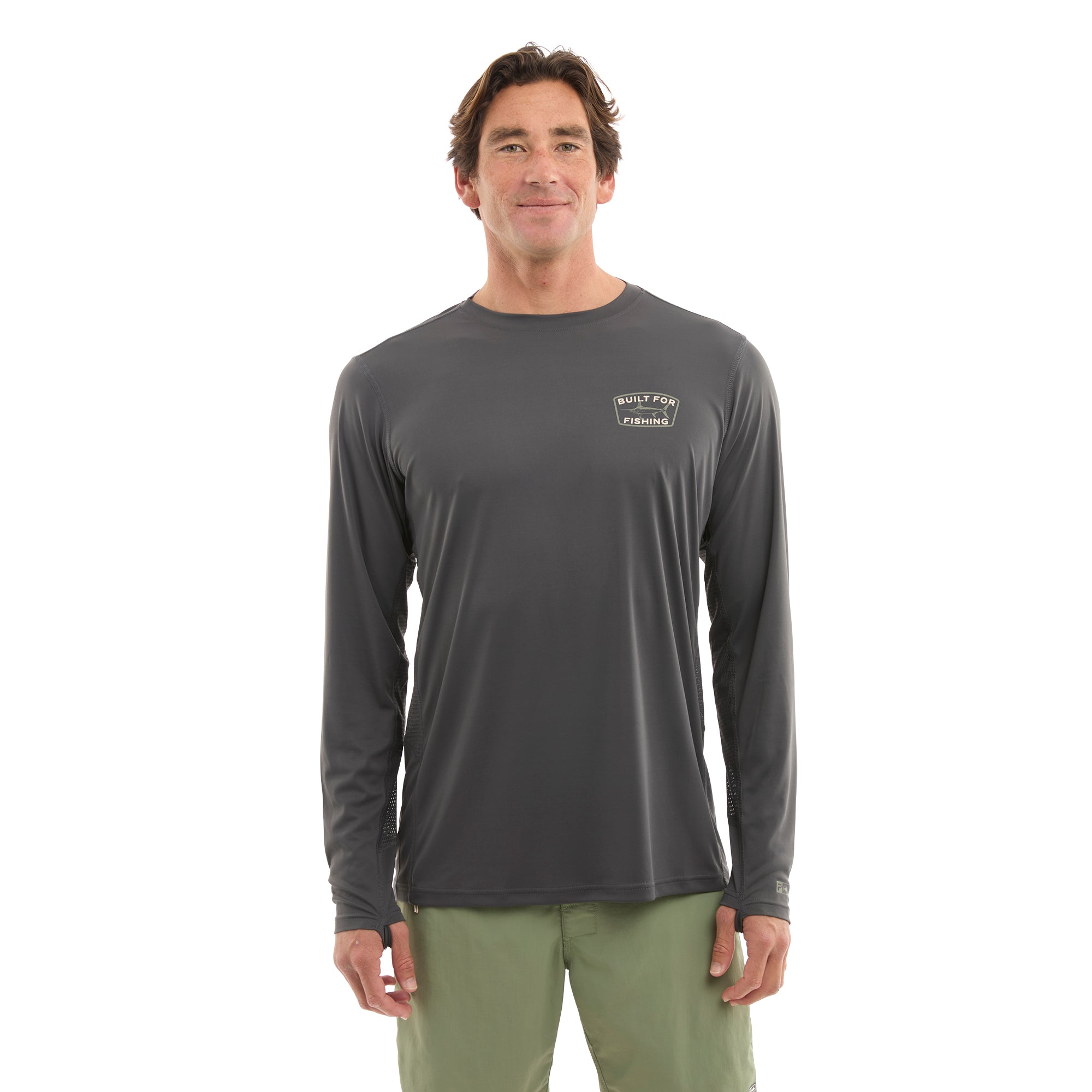 Pelagic Vaportek Swordie maglia pesca grafite UPF 50+