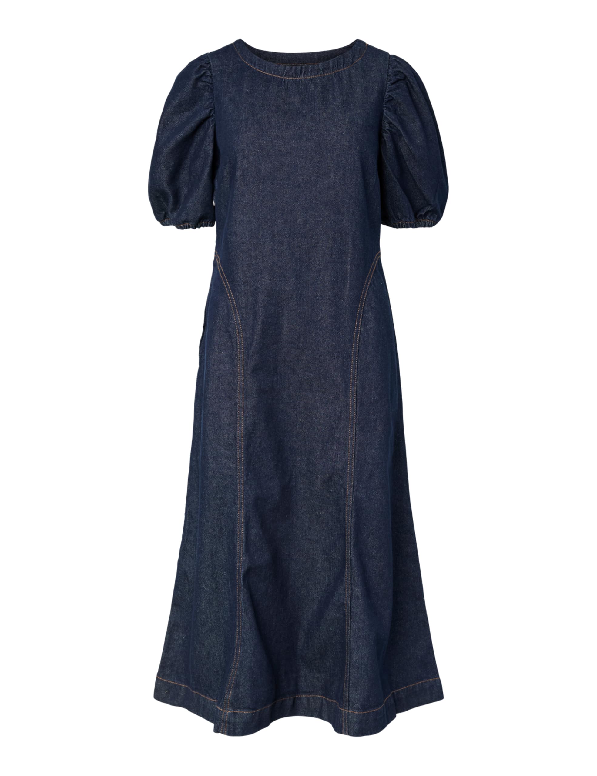 Pieces Pcpam 2/4 Abito Midi Denim Donna XS