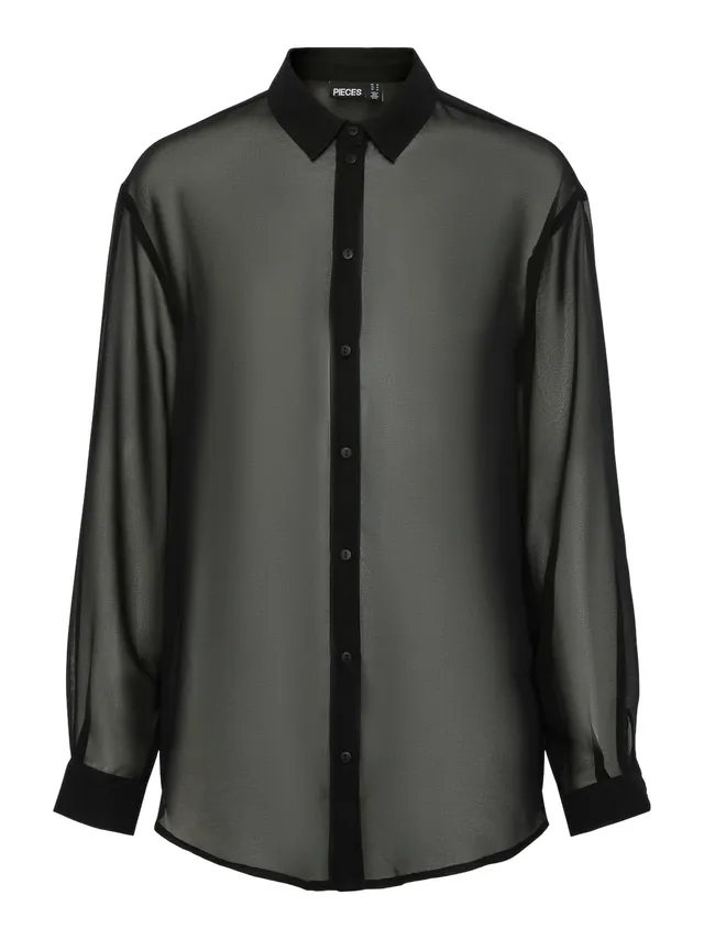 Pieces Pcrio LS BC camicia donna maniche lunghe taglia L