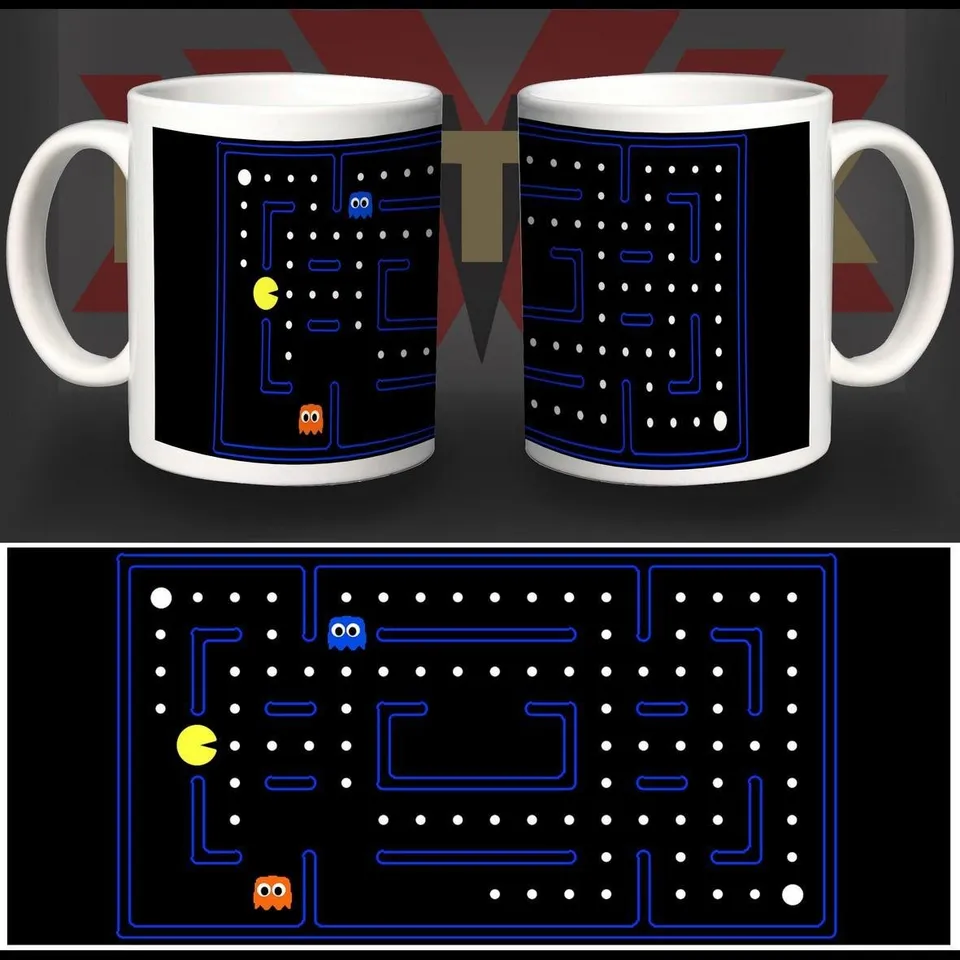 Matrix Vintage Videogame Pacman tazza ceramica