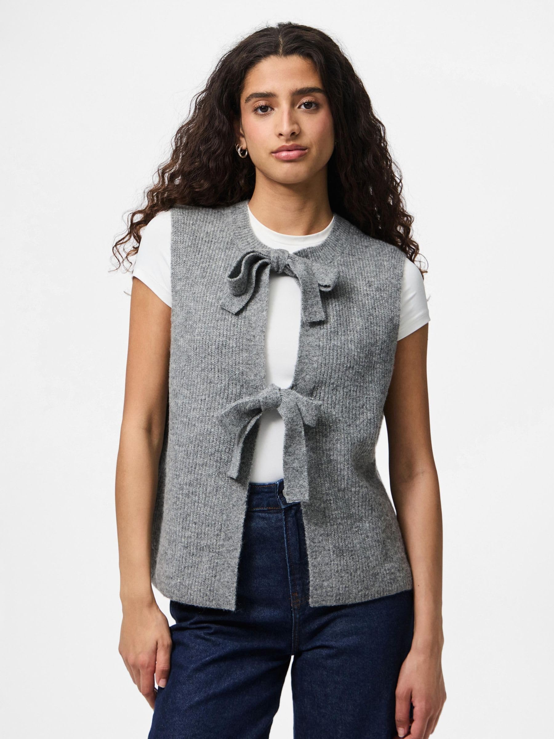 Pieces Pcsilly gilet maglia donna senza maniche