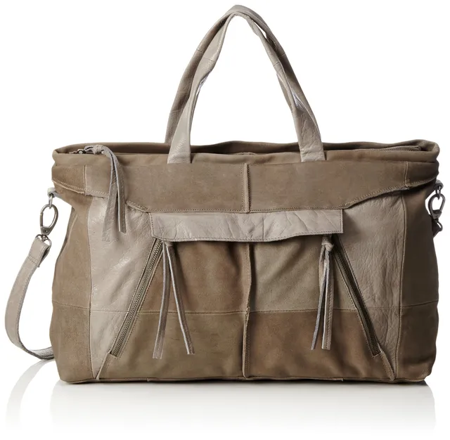 Pieces Pclilja Leather weekend bag donna pelle grande