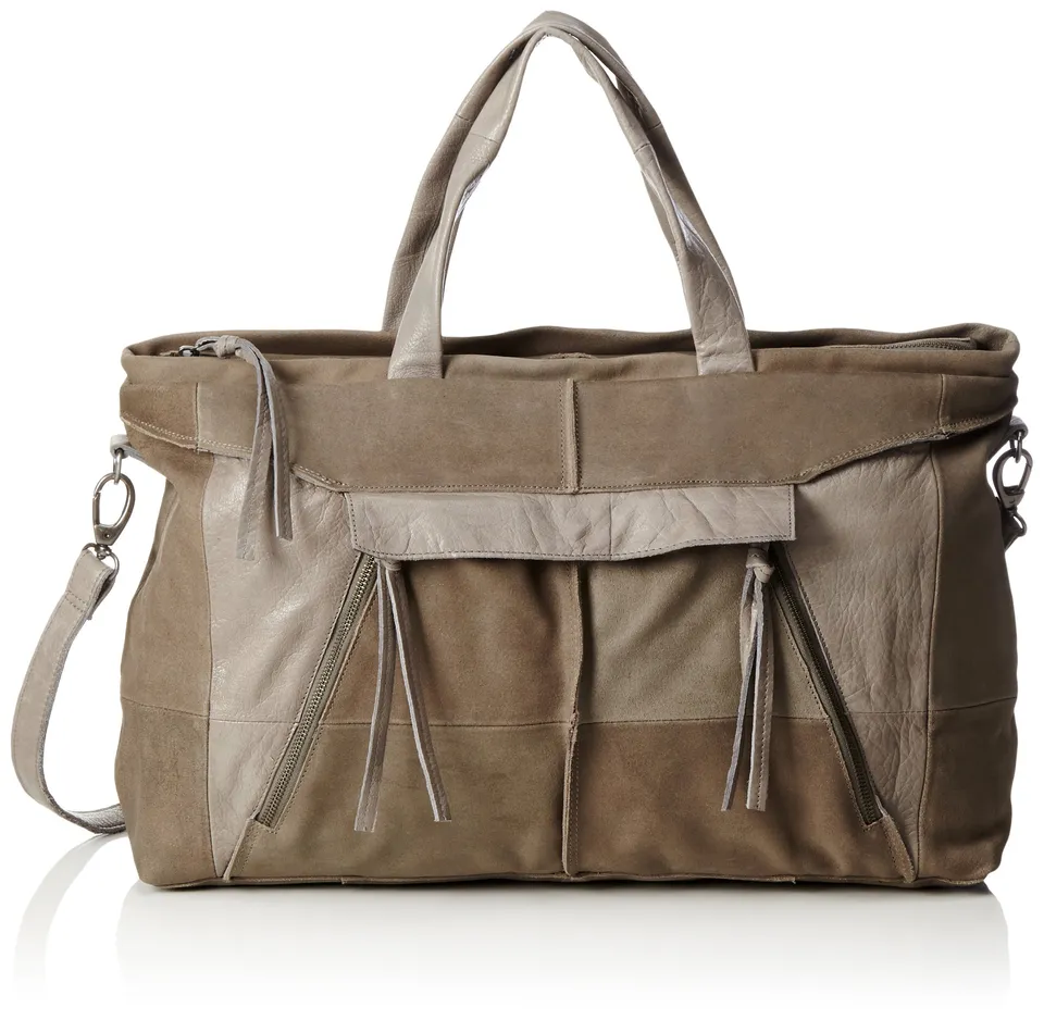 Pieces Pclilja Leather weekend bag donna pelle grande
