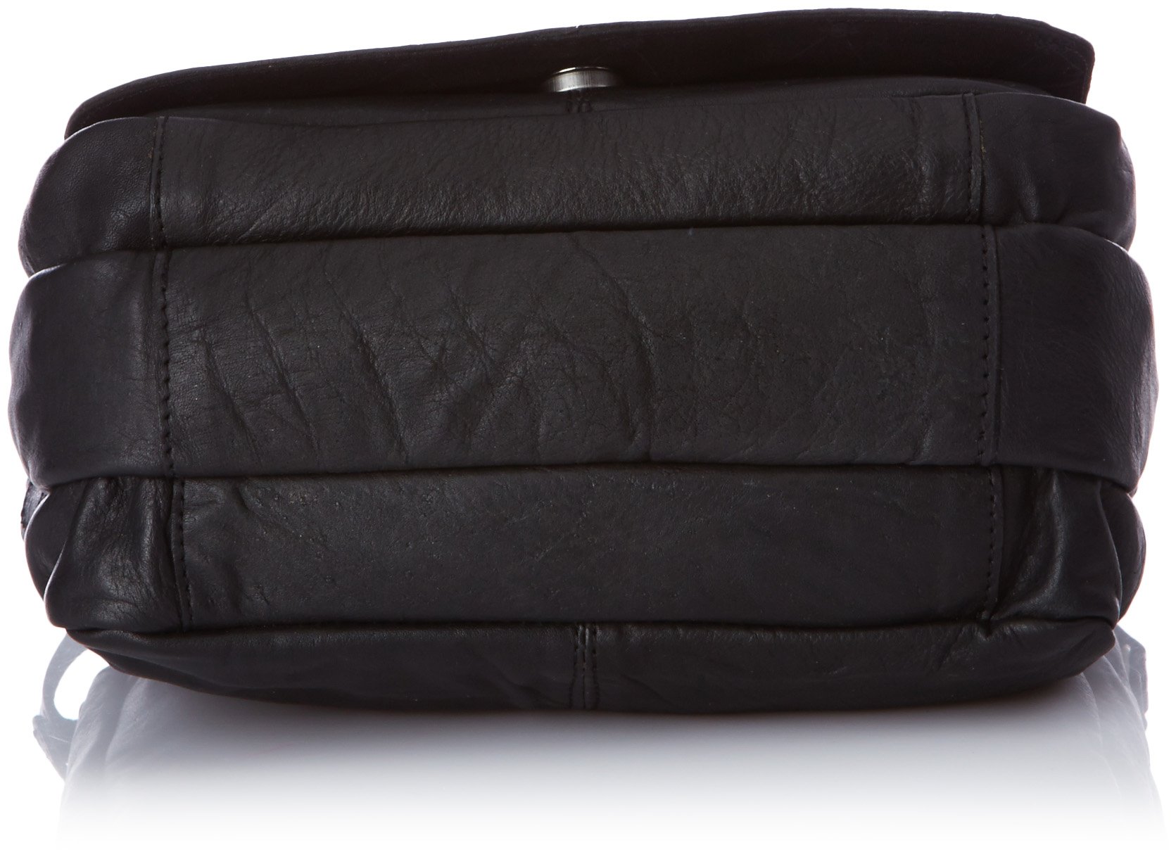 Pieces Siff Leather Cross Over borsa tracolla nera