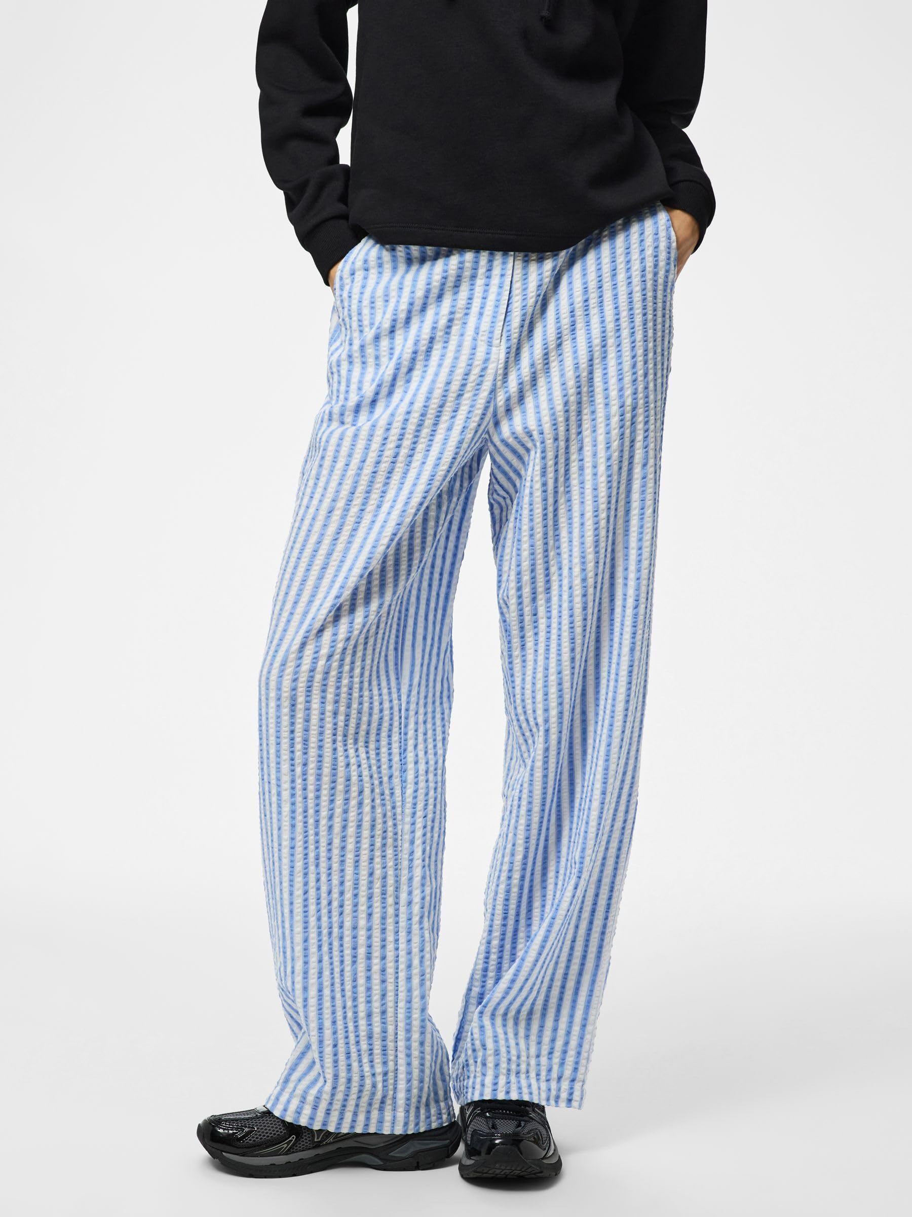 Pieces Pcstinna HW Pants Wvn Noos BC pantaloni donna taglia M