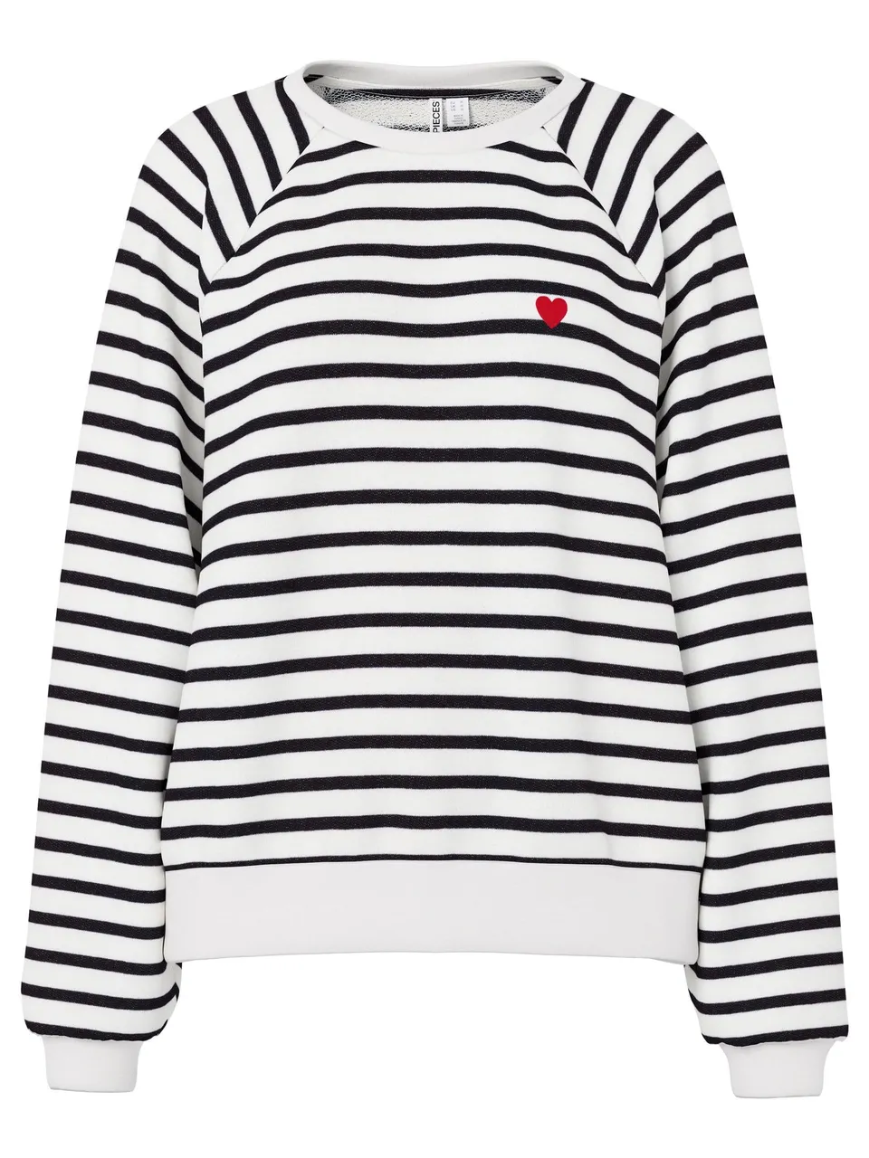 PIECES Pcgreta LS EMB Sweat FC felpa XL cotone