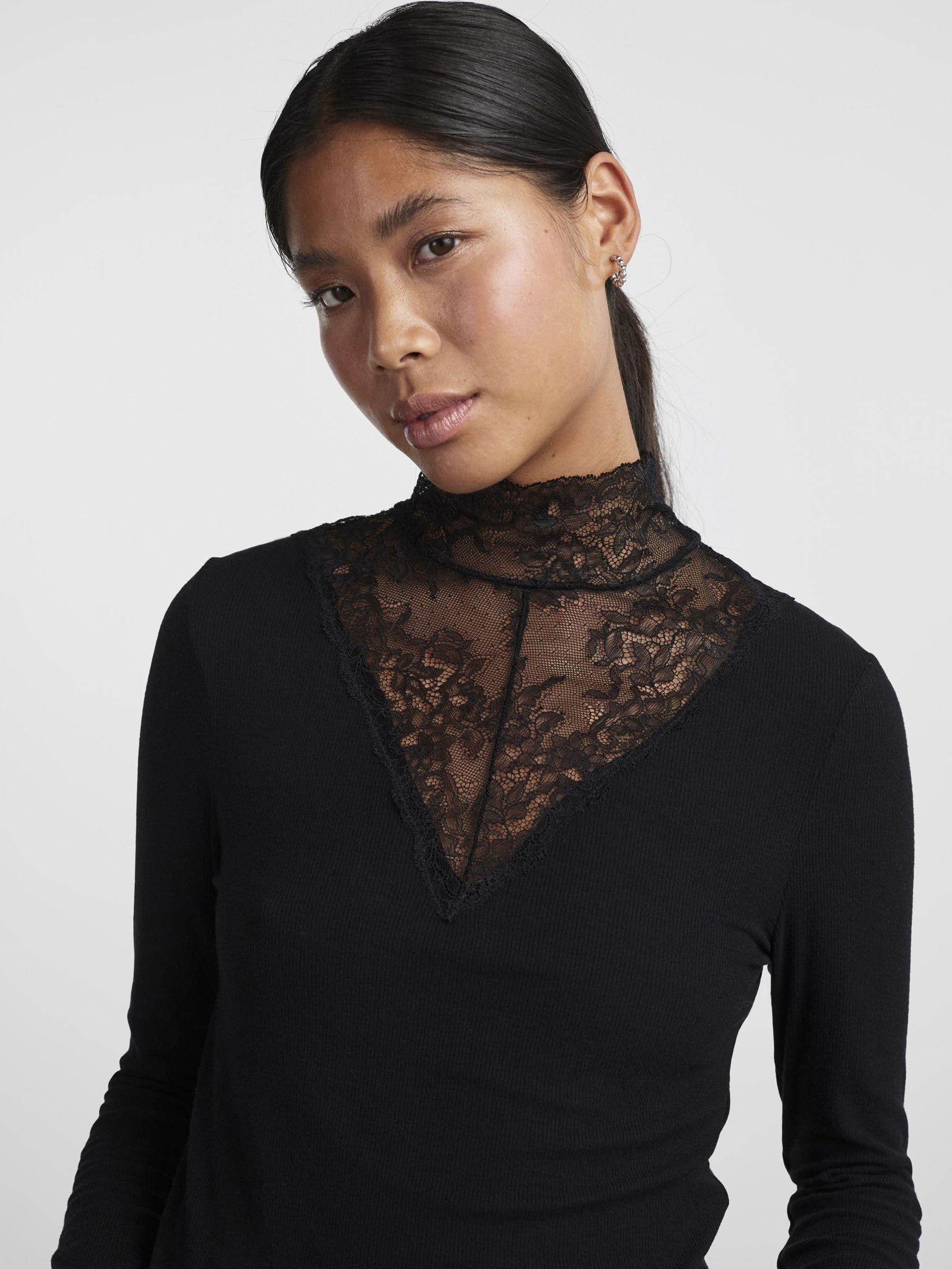 Pieces Pcsiri maglia collo alto donna S manica lunga