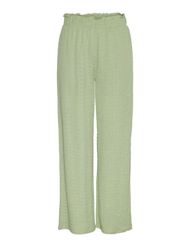 Pieces Pcabigail HW pantaloni donna tessuto S