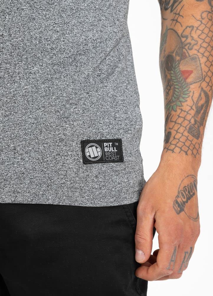 Pit Bull Small Logo Premium Grey MLG t-shirt cotone M