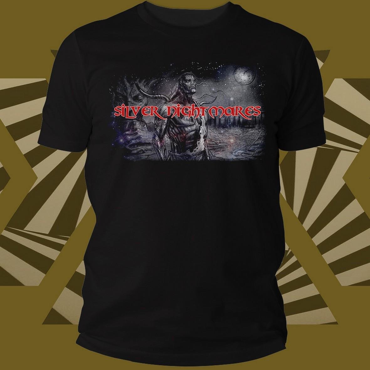 Silver Nightmares Logo t-shirt cotone organico
