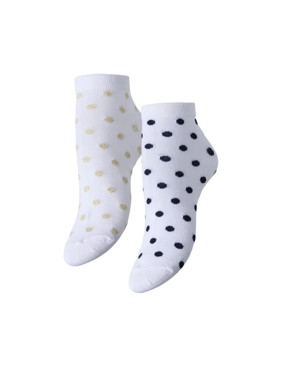 Pieces calze glitterate bianche 2 pezzi uso quotidiano