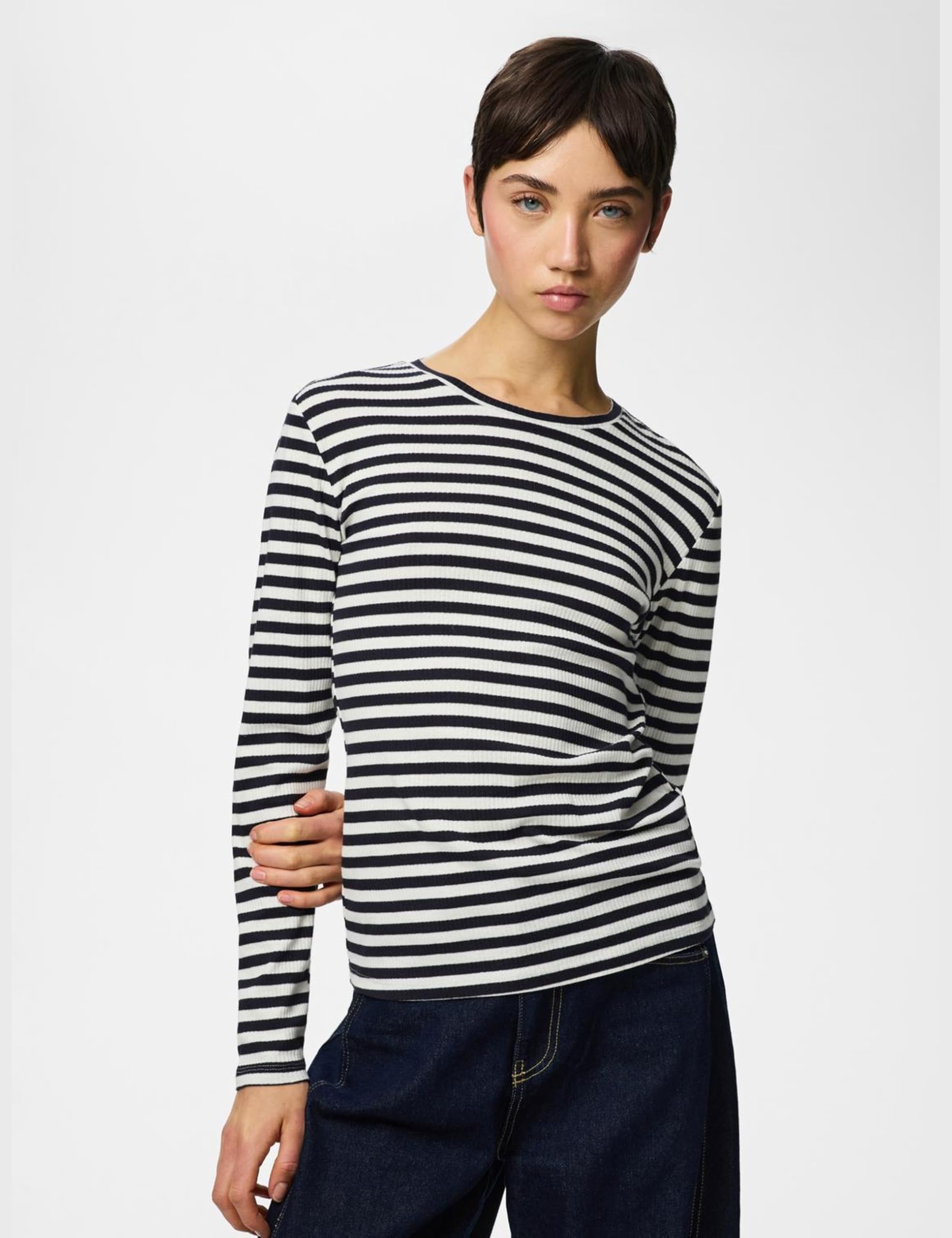Pieces Pcruka LS top donna jersey taglia S manica lunga