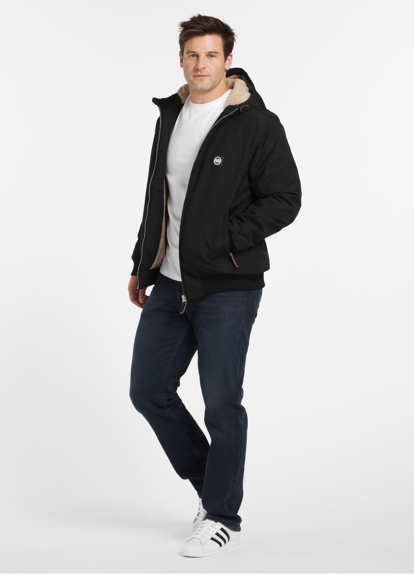 Pitbull Elkwood III giacca invernale uomo nero cappuccio
