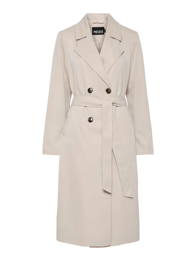 PIECES Pcscarlett Ls Trench Coat Noos trench donna manica lunga