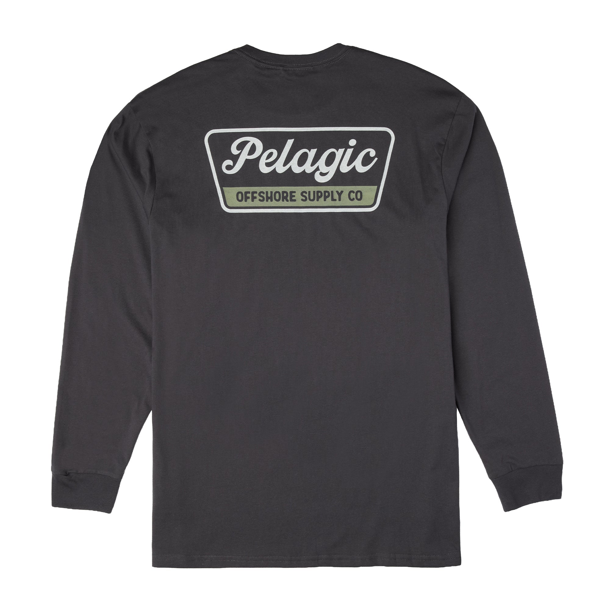 Pelagic Dockline LS t-shirt grafite cotone