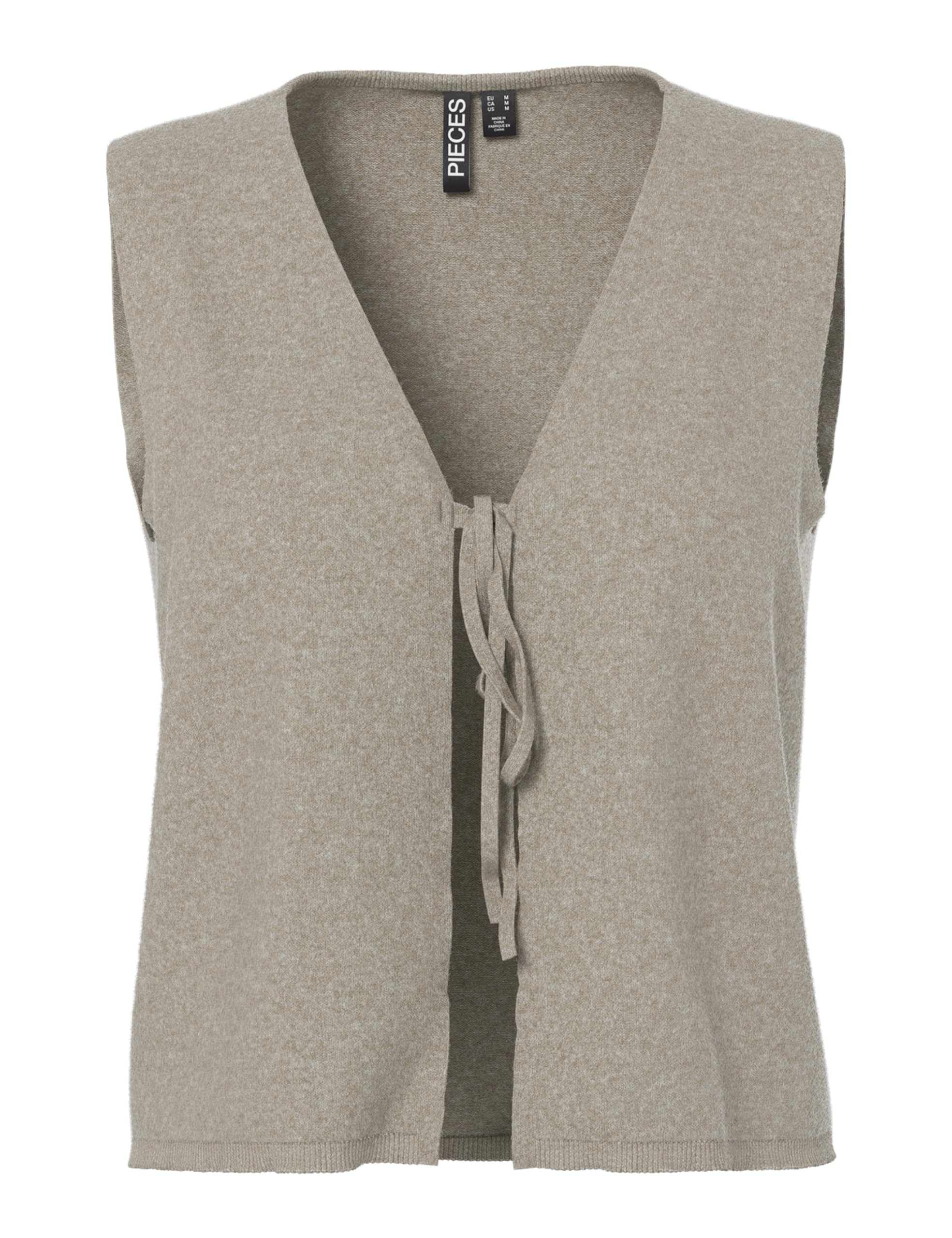 PIECES Pcbree SL Tie Knit Gilet Donna Senza Maniche