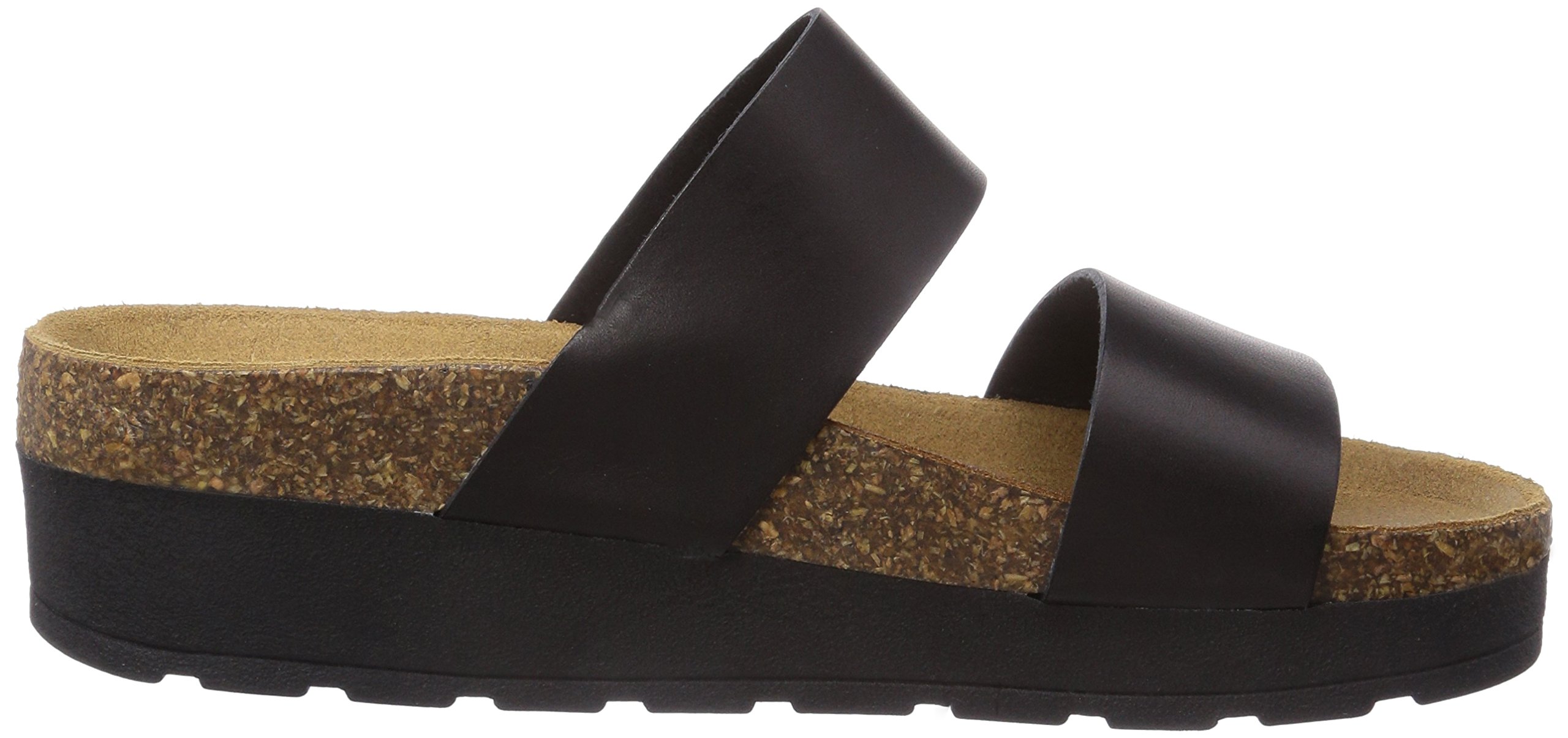 Pieces Ps Tayly Leather Sandal sandali donna neri 38 EU pelle