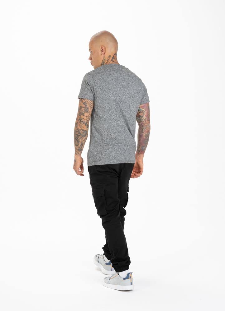 Pit Bull Small Logo Premium Grey MLG t-shirt cotone M