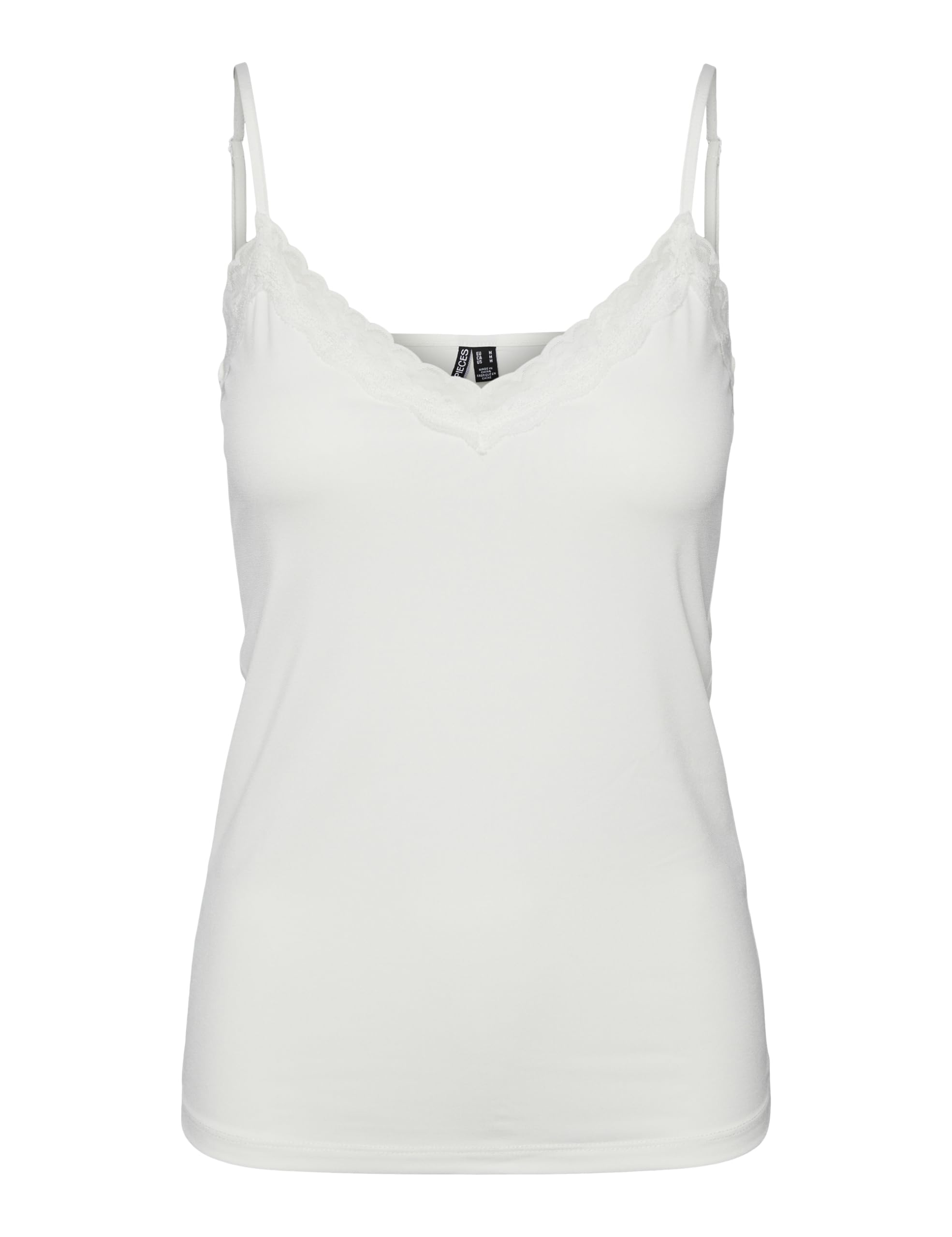 Pieces Pckate Lace Singlet canotta donna M pizzo