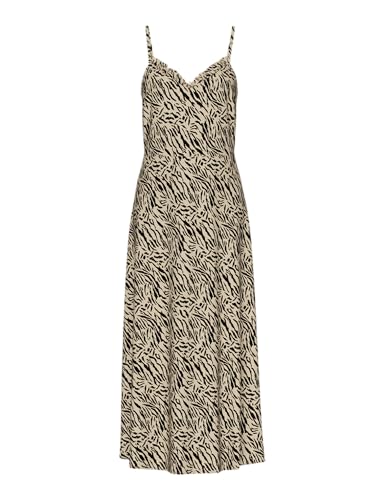 Pieces Pcnya vestito estivo donna M White Pepper animalier