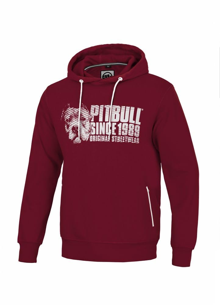 Pit Bull West Coast Blood Dog felpa cappuccio uomo cotone