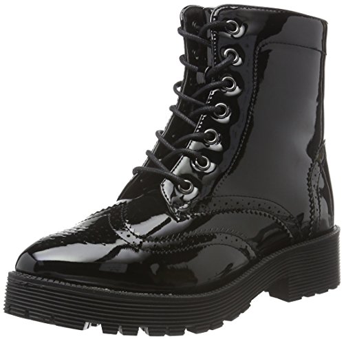Pieces Psdonna Boot Patent stivali donna nero vernice