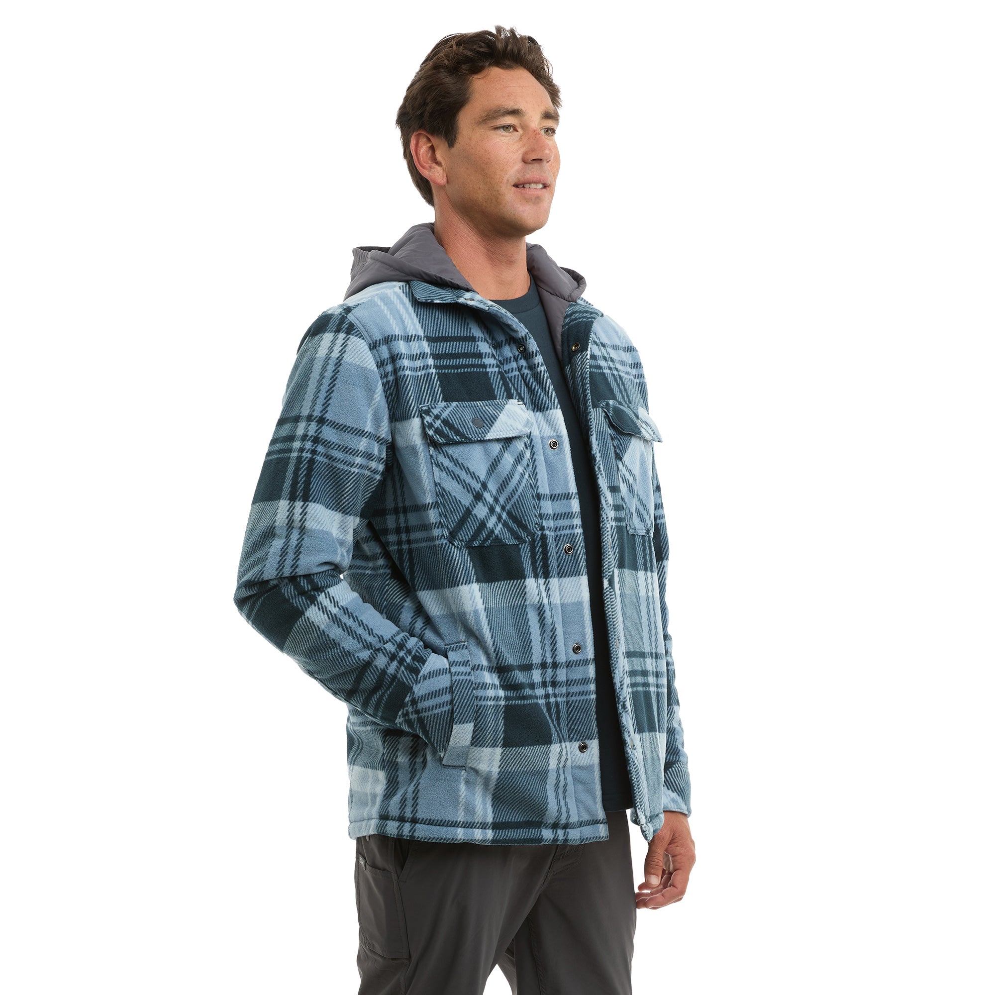 Pelagic Anacapa felpa pile cappuccio blu navy uomo