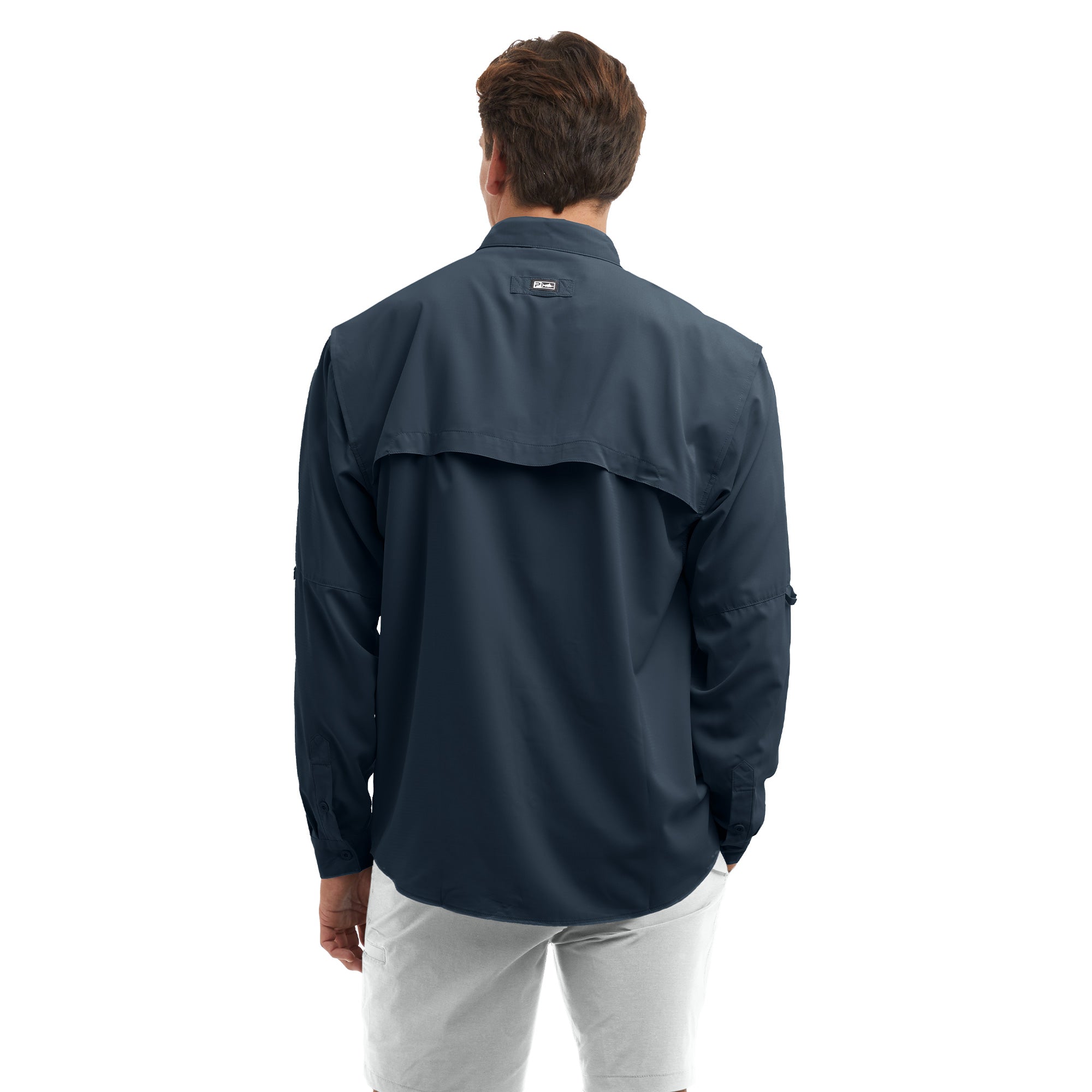 Pelagic Keys LS camicia uomo blu navy UPF 50+