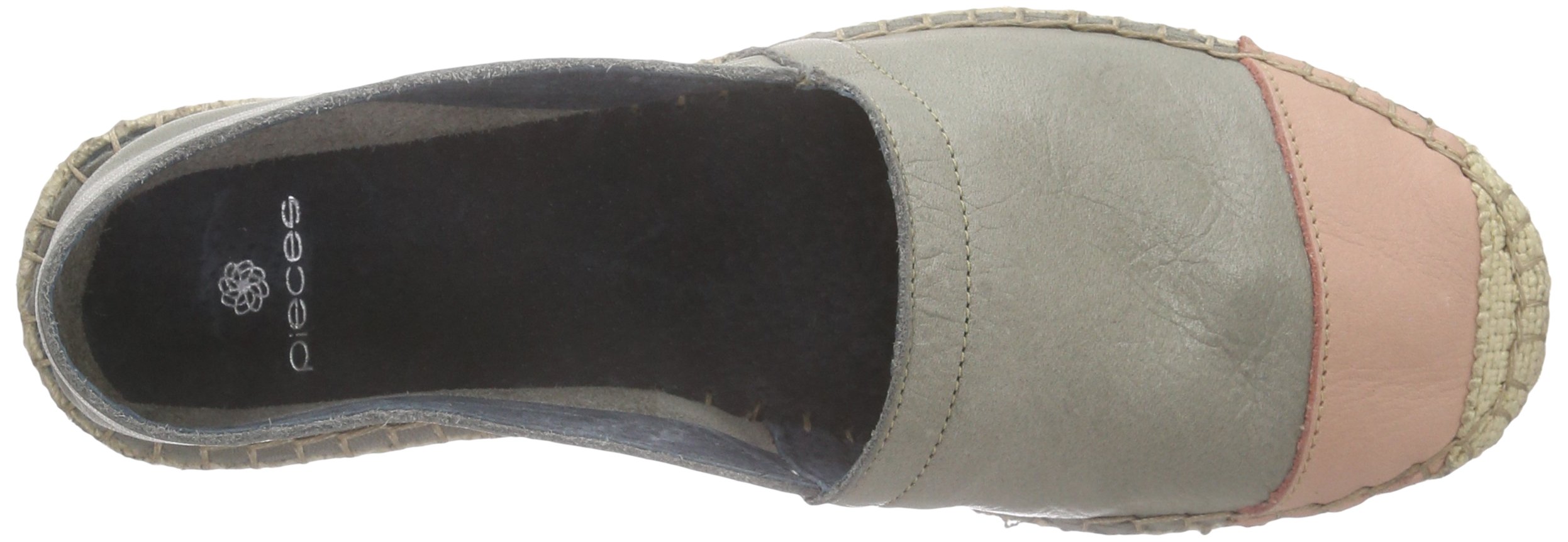 Pieces Pskatie espadrillas in pelle punta colorata