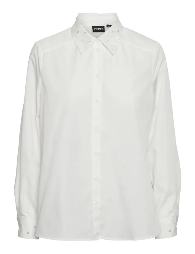PIECES Pcnaijia LS Shirt camicia donna S manica lunga