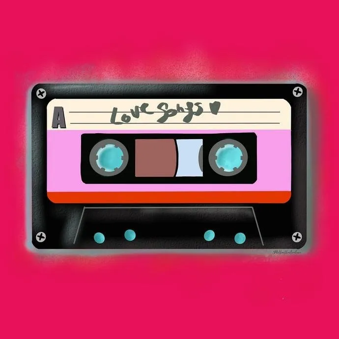 Milla Tape Love Songs maglietta unisex cotone