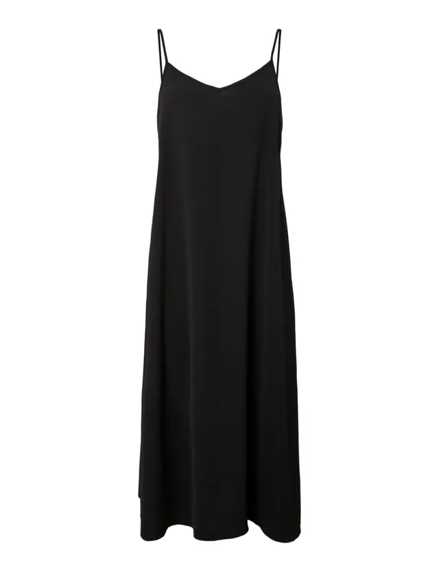 PIECES Pclisa Strap Midi Dress vestito midi donna nero