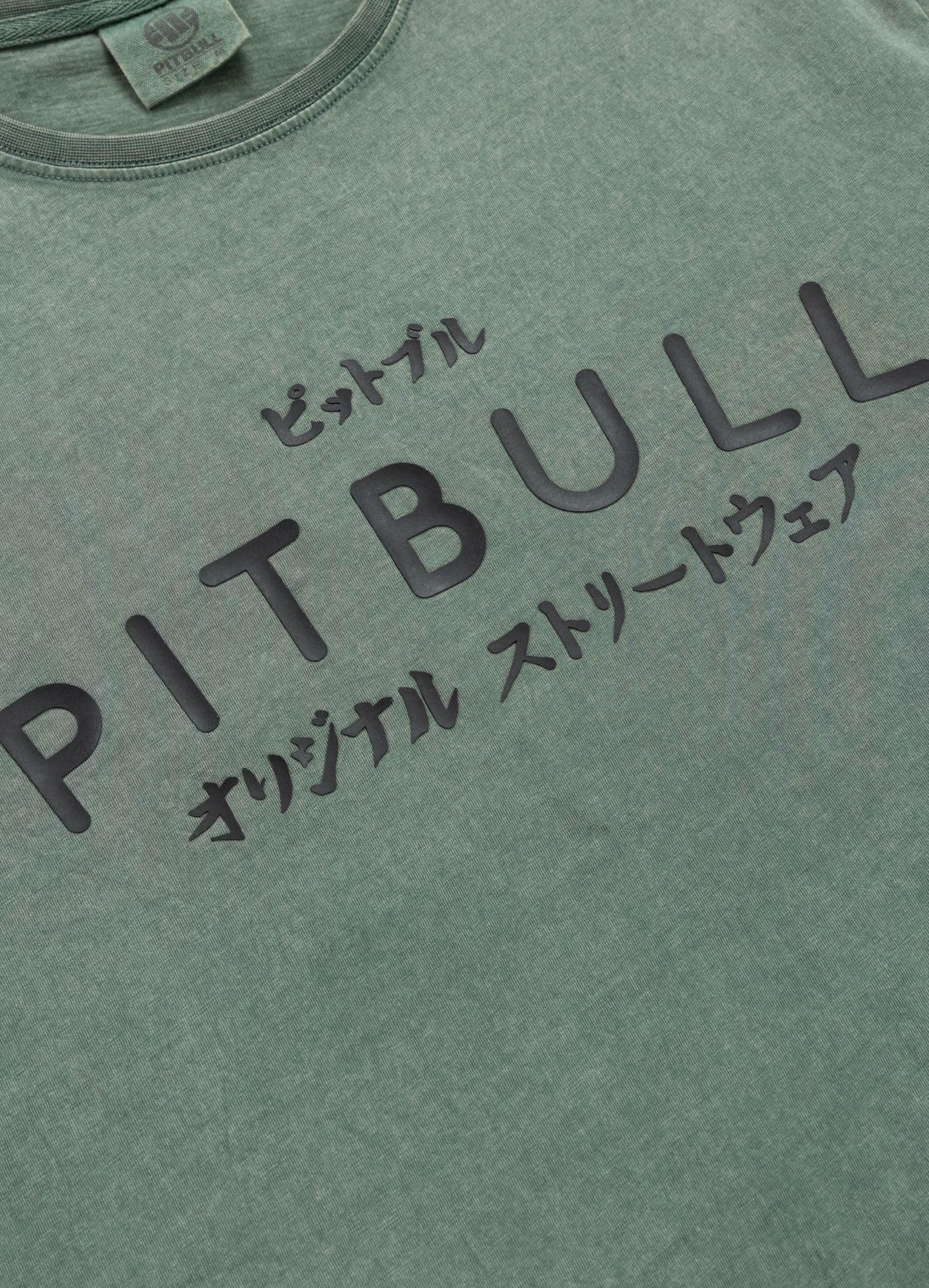Pitbull Mt. Fuji maglietta uomo cotone stampa retro