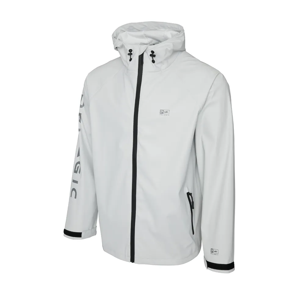 PELAGIC Chubasco giacca antipioggia uomo grigio chiaro